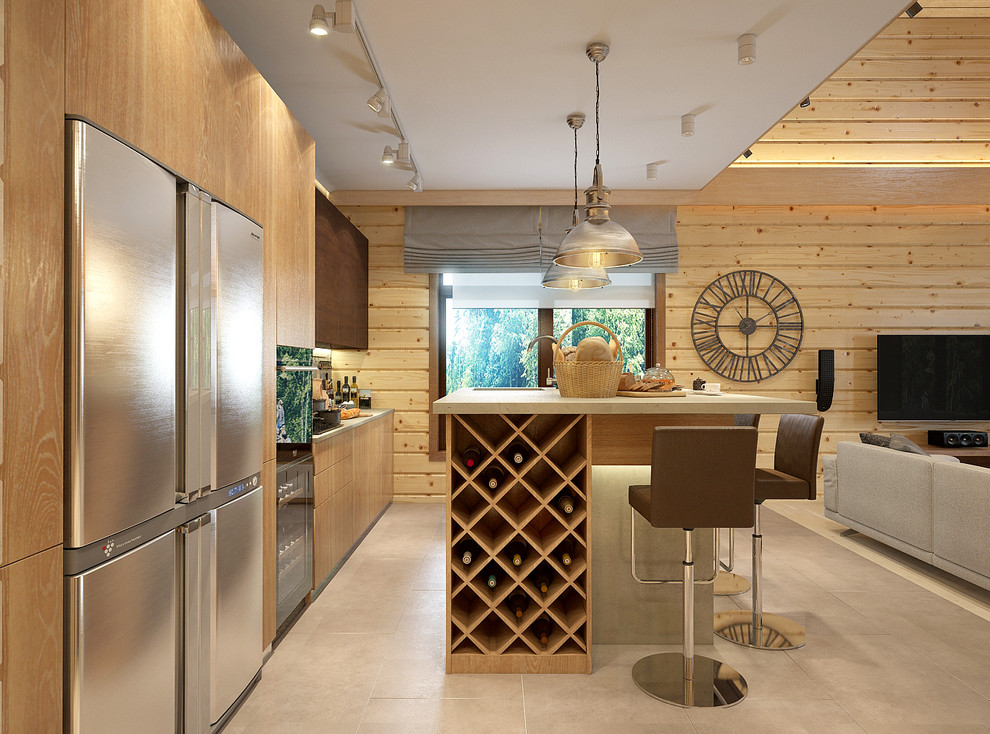 Дом из дерева на Новой Риге