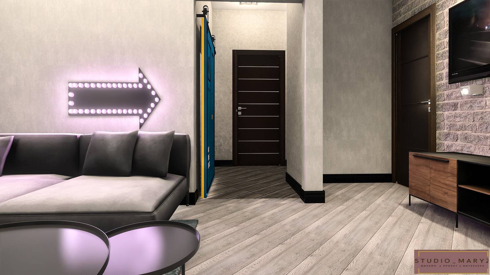 Обложка проекта: ЖК,,Кремлевские звёзды,, дизайн-проект Кухни-гостиной