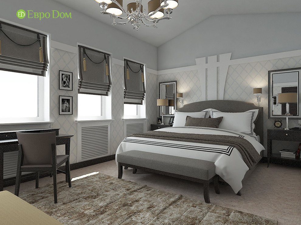 Дизайн интерьера коттеджа 490 кв. м в современном стиле