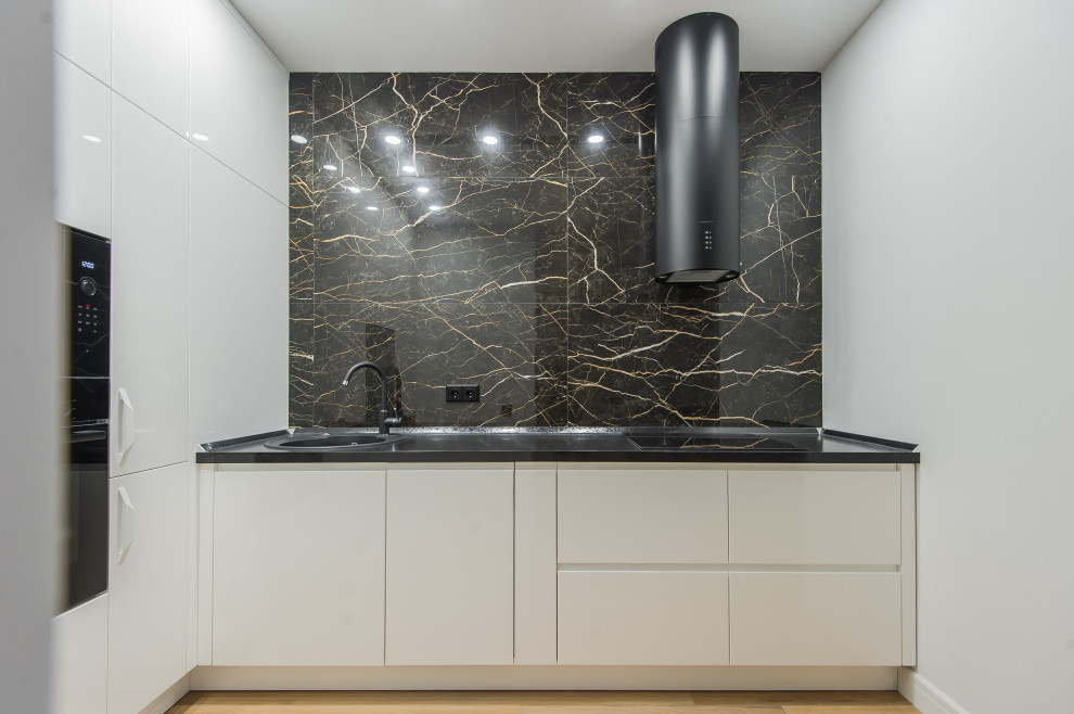 Квартира в современном стиле с зелёной спальней