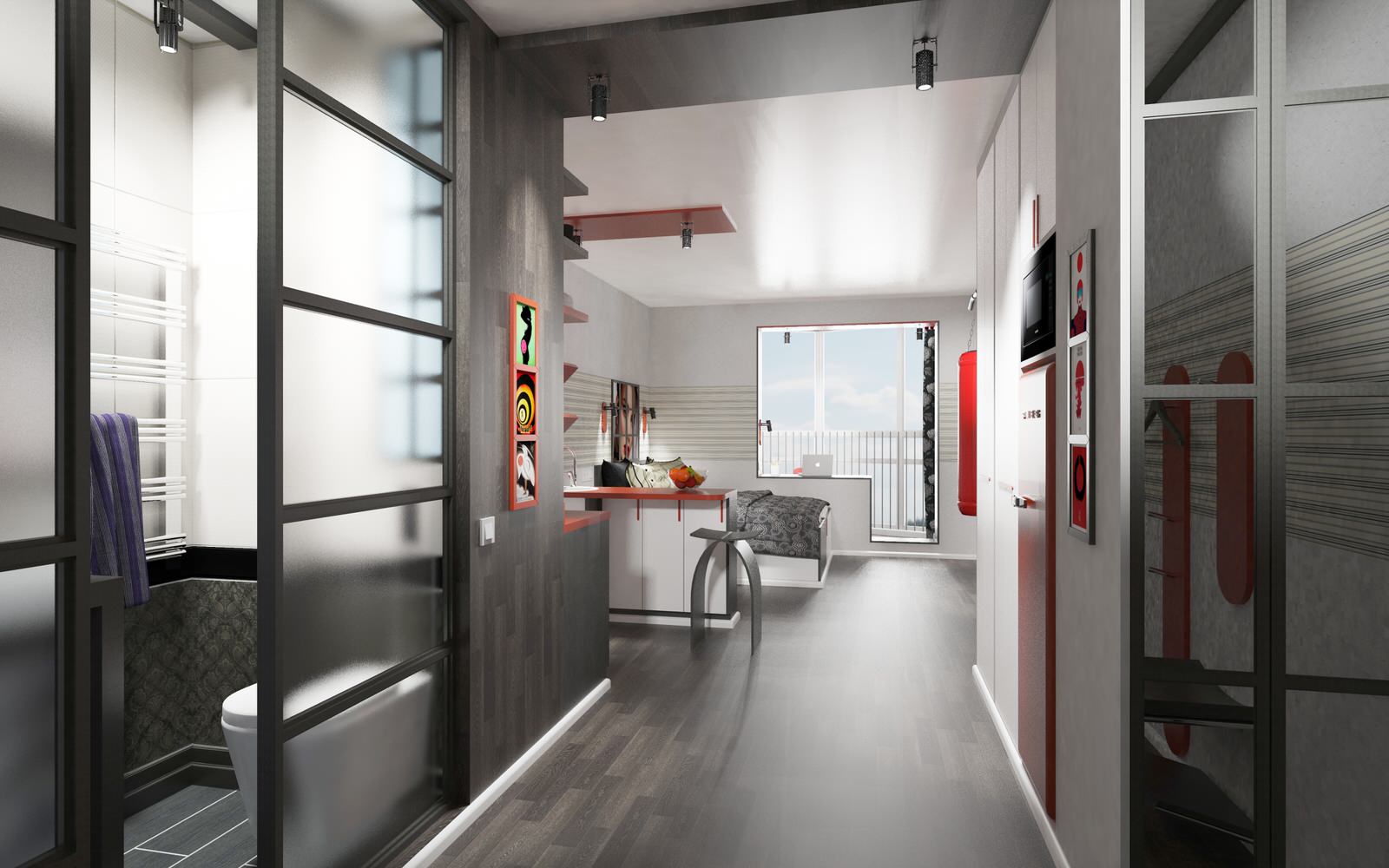 Дизайн студии в пос. Бугры ЛО