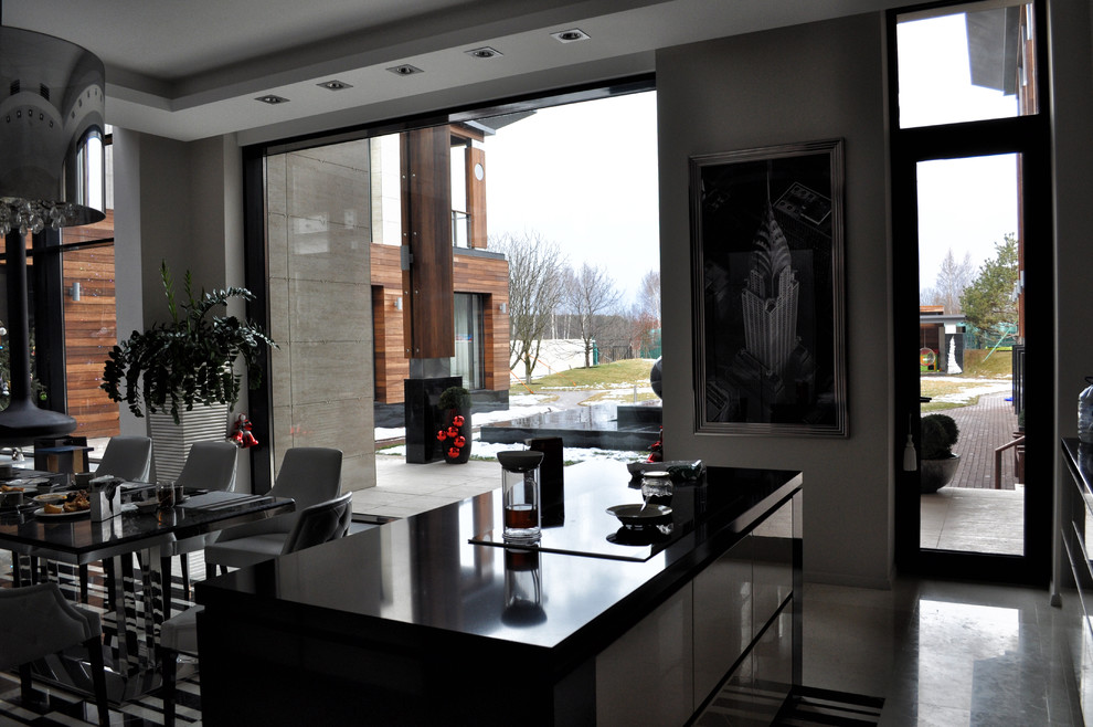 Nero Marquina, Hanstone quartz