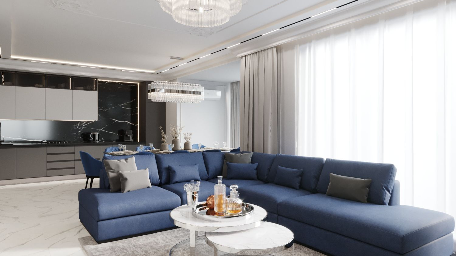 Обложка проекта: Частный дом // 1 этаж // Дизайн студия Льва Терехова