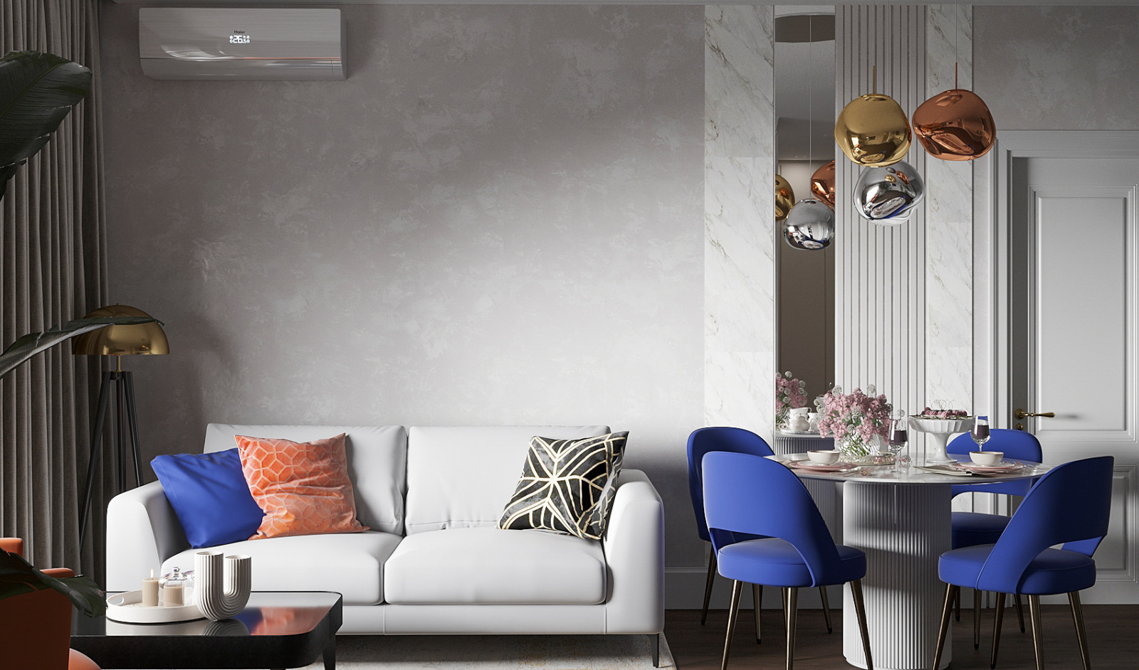 кухня-гостиная 28м2