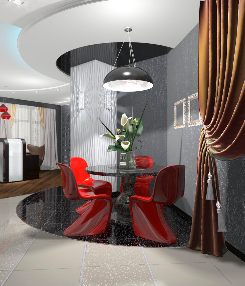 визуализация "Гостиная - студия"