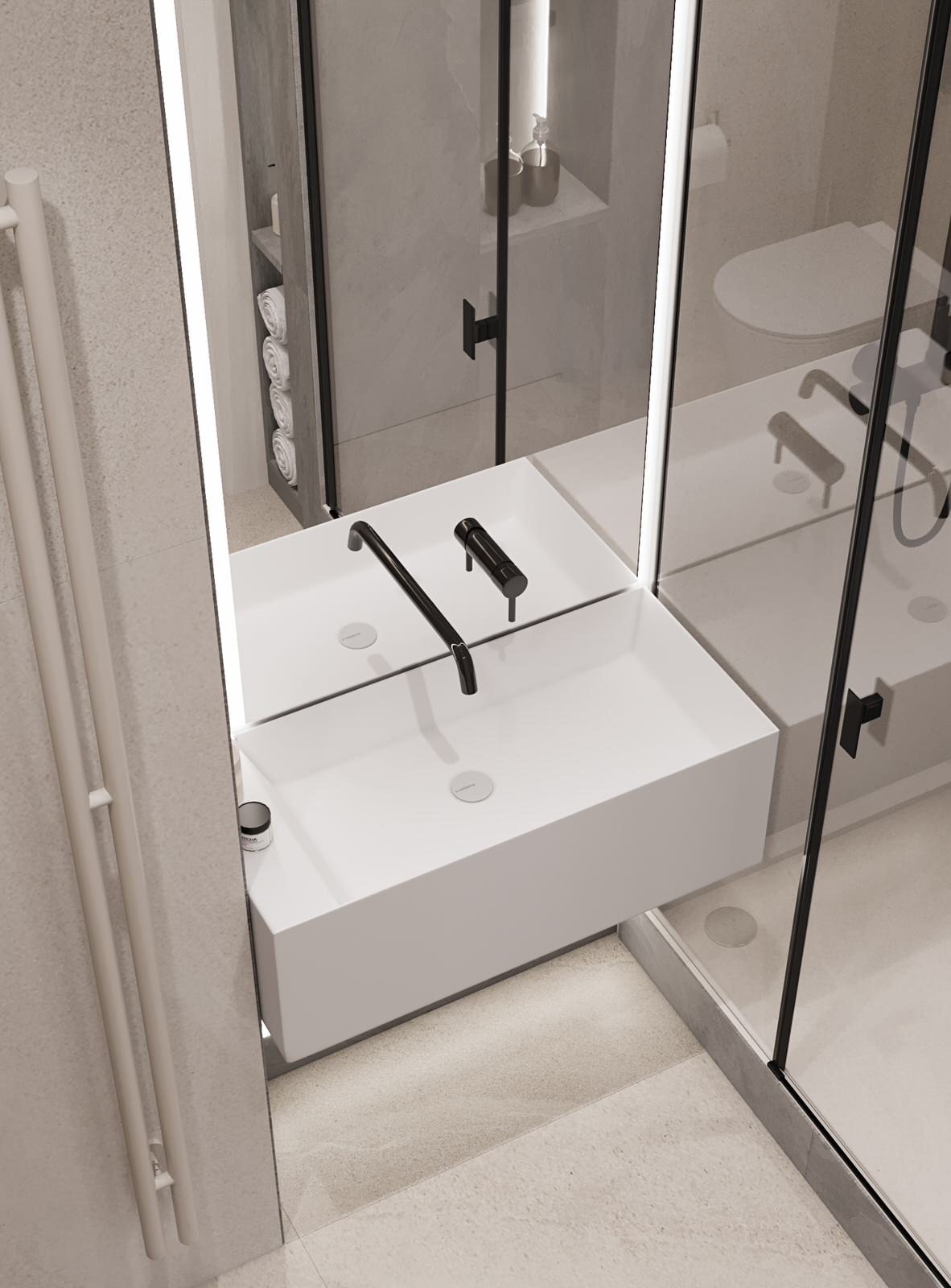 проект "Сдержанный комби на 87м2"