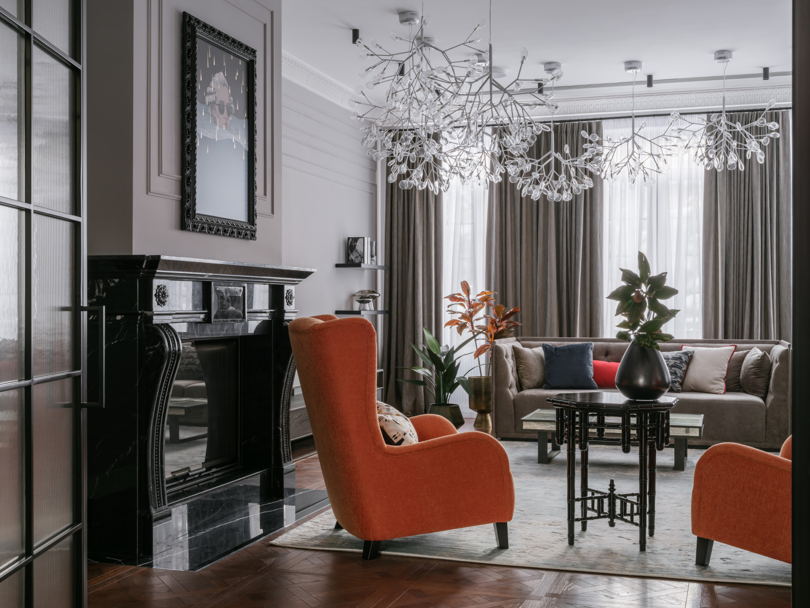 Стилизация загородного дома в КП Довиль