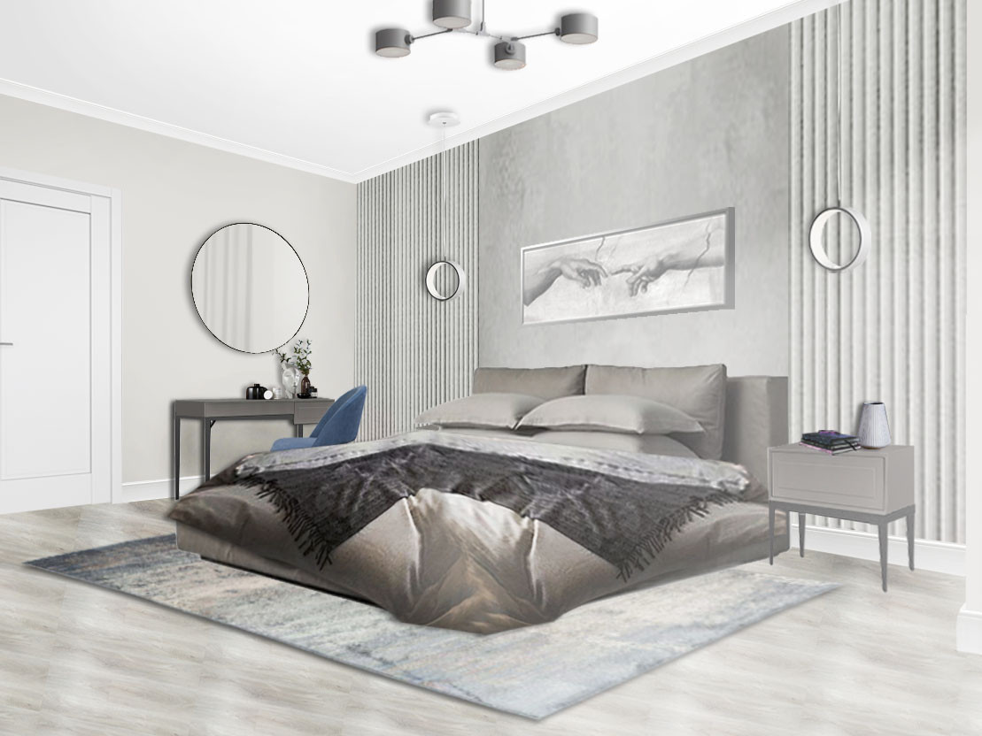 Обложка проекта: 3д коллаж спальни