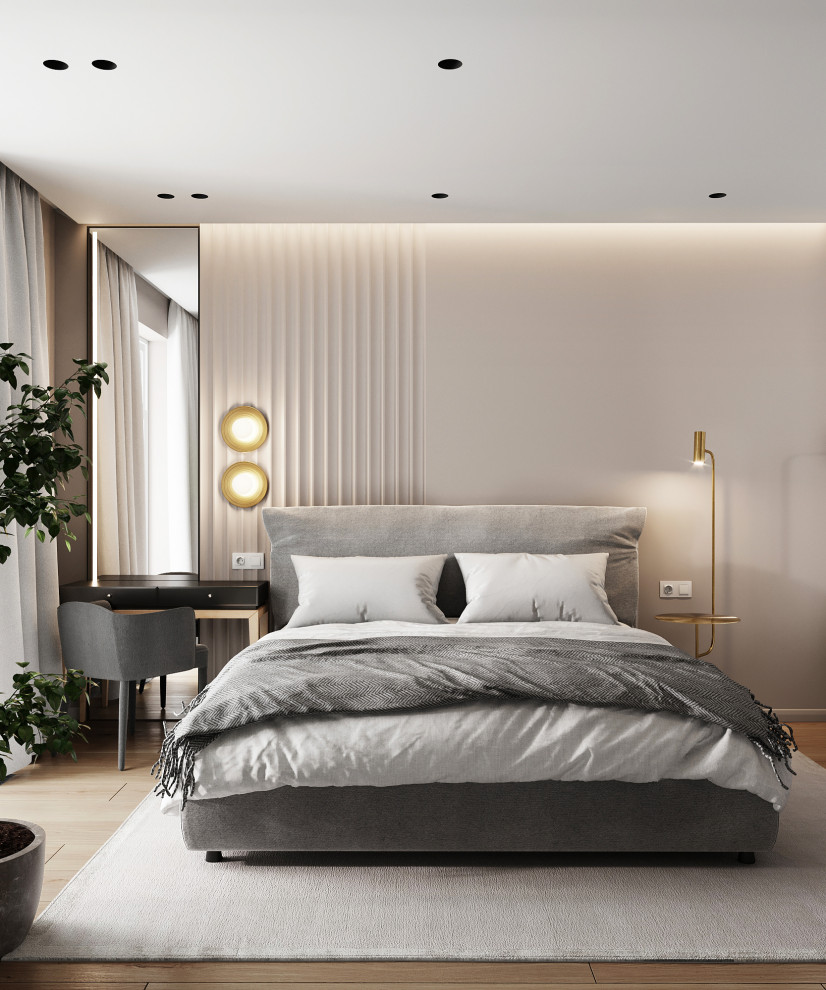 Светлая квартира с древесными мотивами