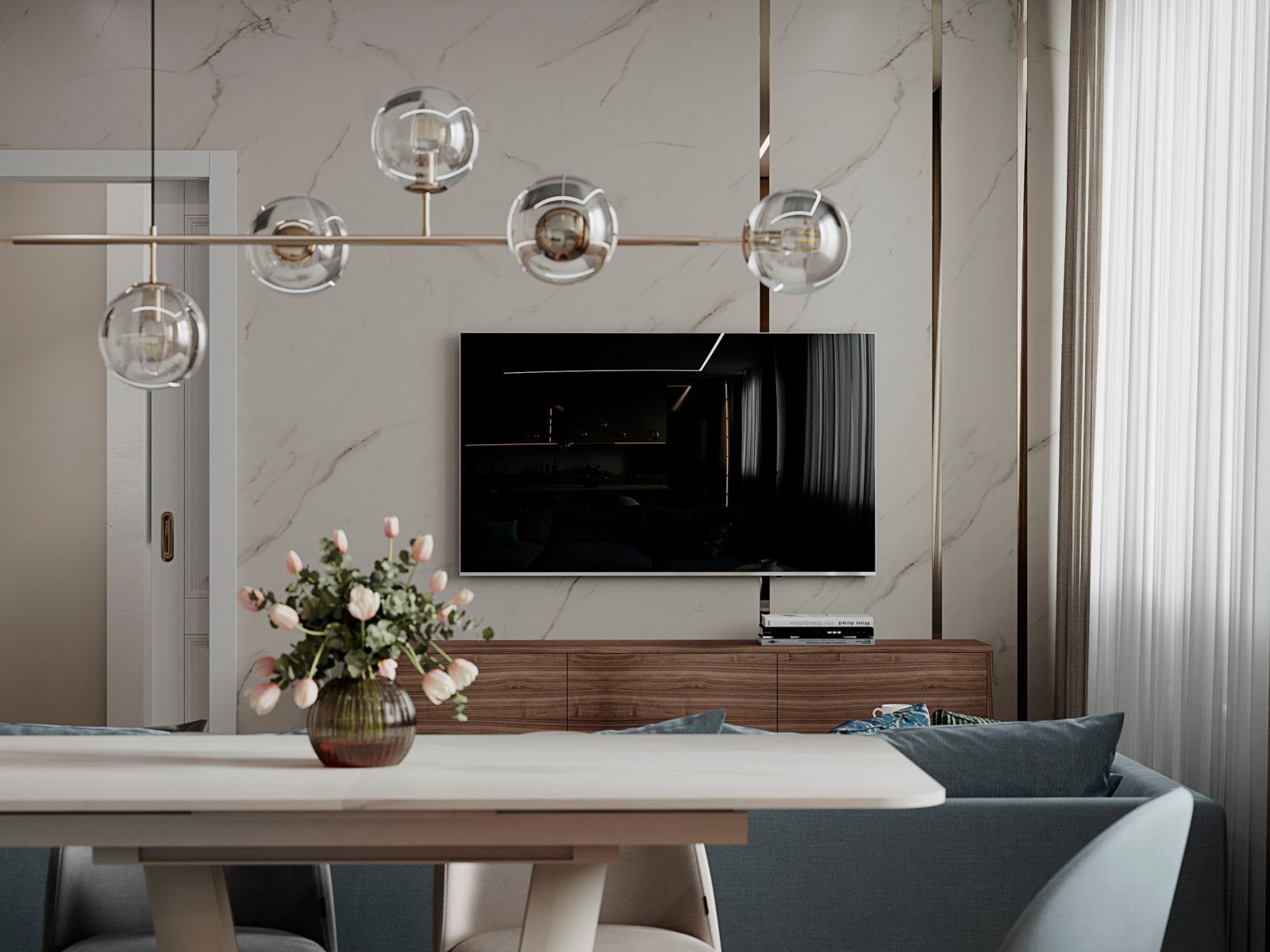 столовая- гостиная