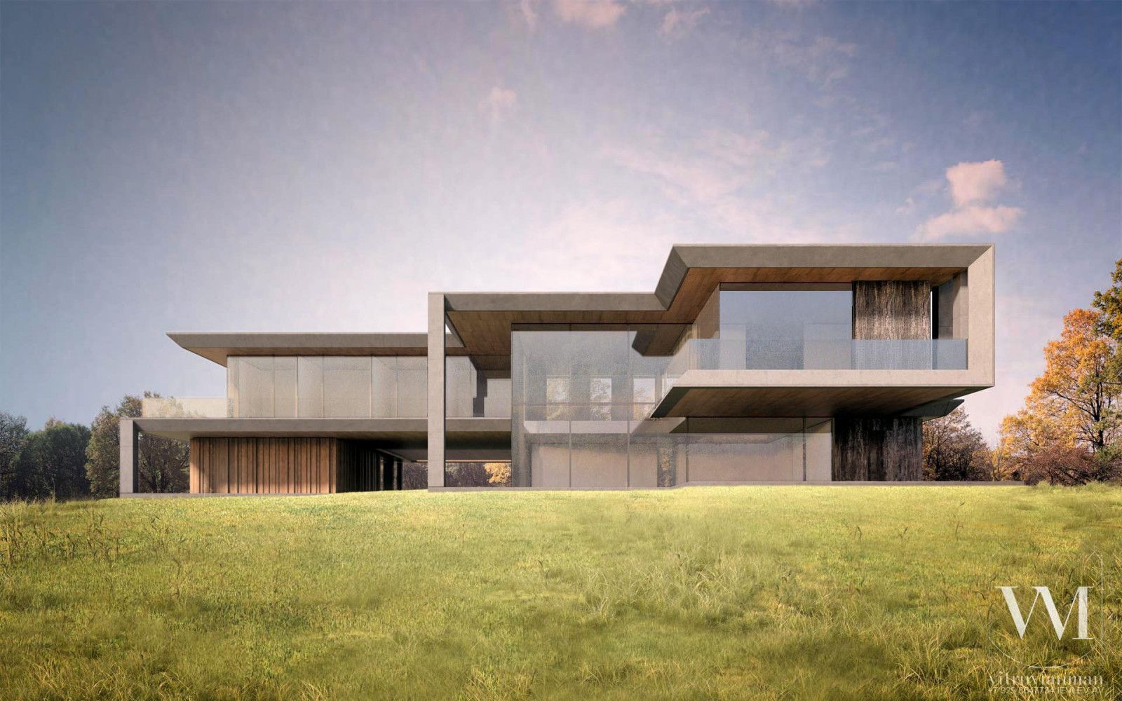 Дом в стиле Райта - Дома прерий - Современная стилистика - 1800м2