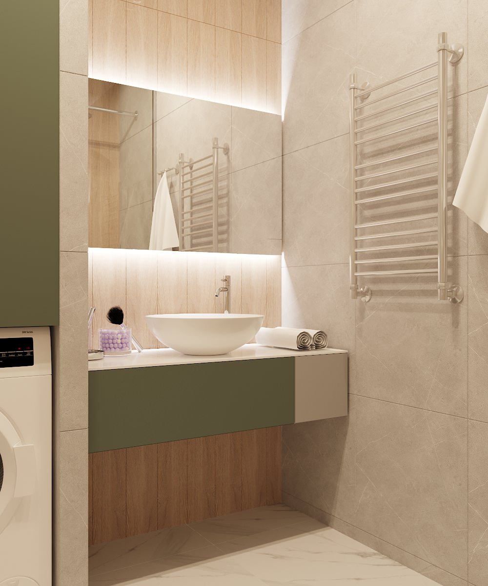 Обложка проекта: Интерьер ванной комнаты в ЖК "Притяжение"