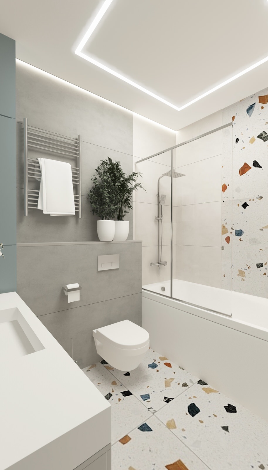 Проект трехкомнатной квартиры г. Ростов-на-Дону