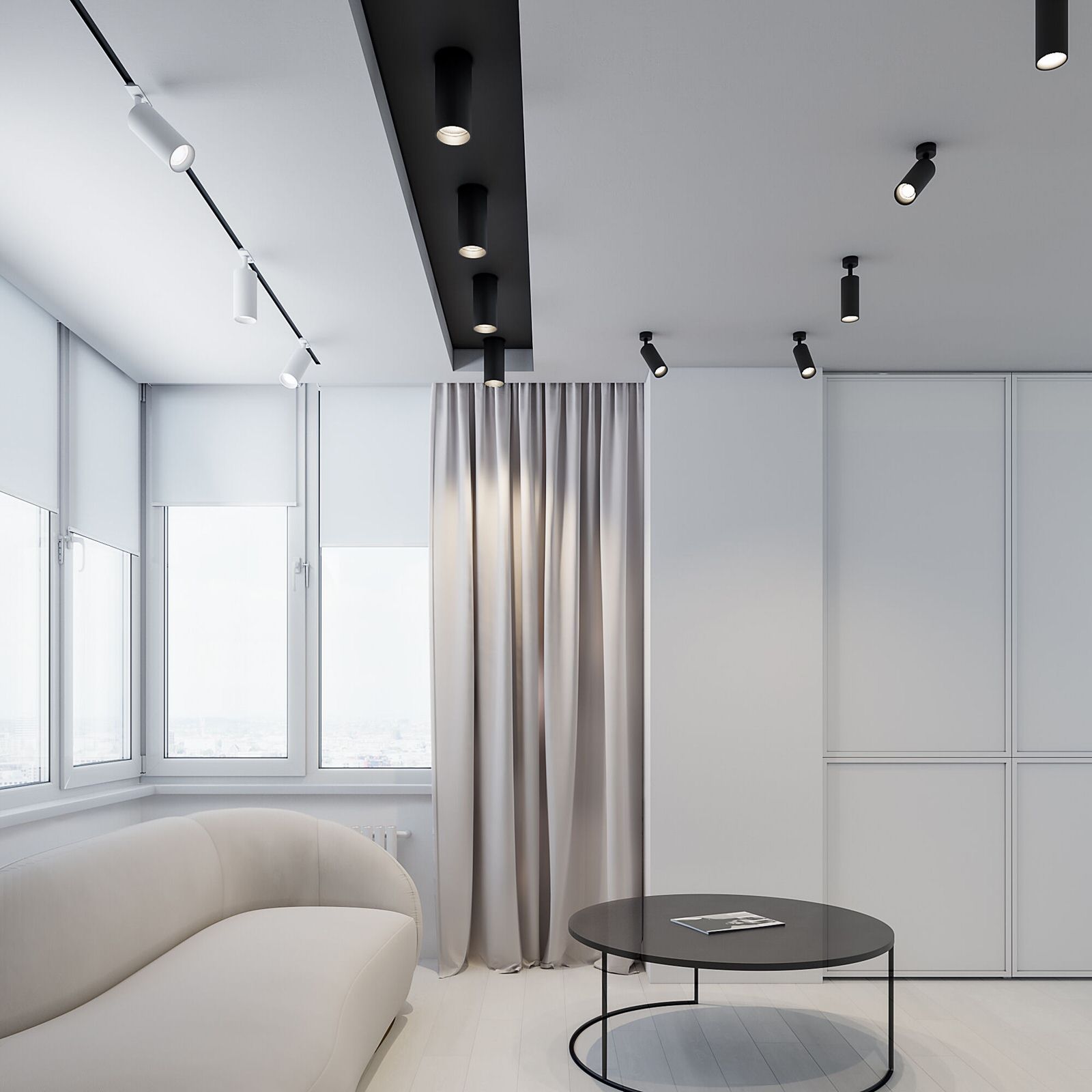 Basic System Трековый светильник 10W 4200K Diffe белый