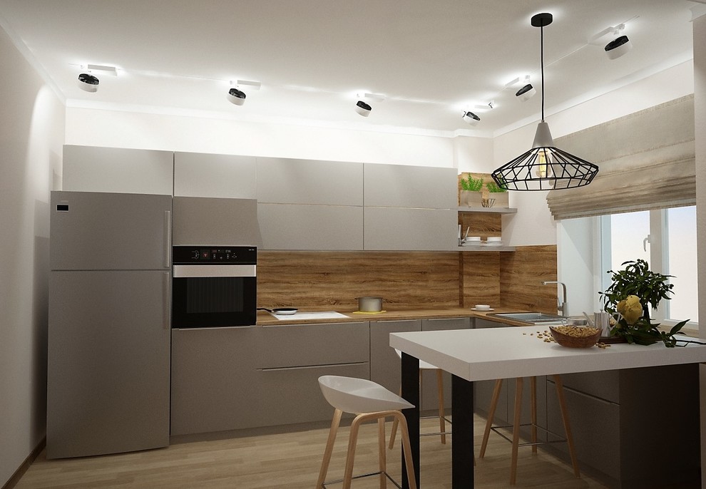 Обложка проекта: Два варианта одной кухни, г.Красноярск