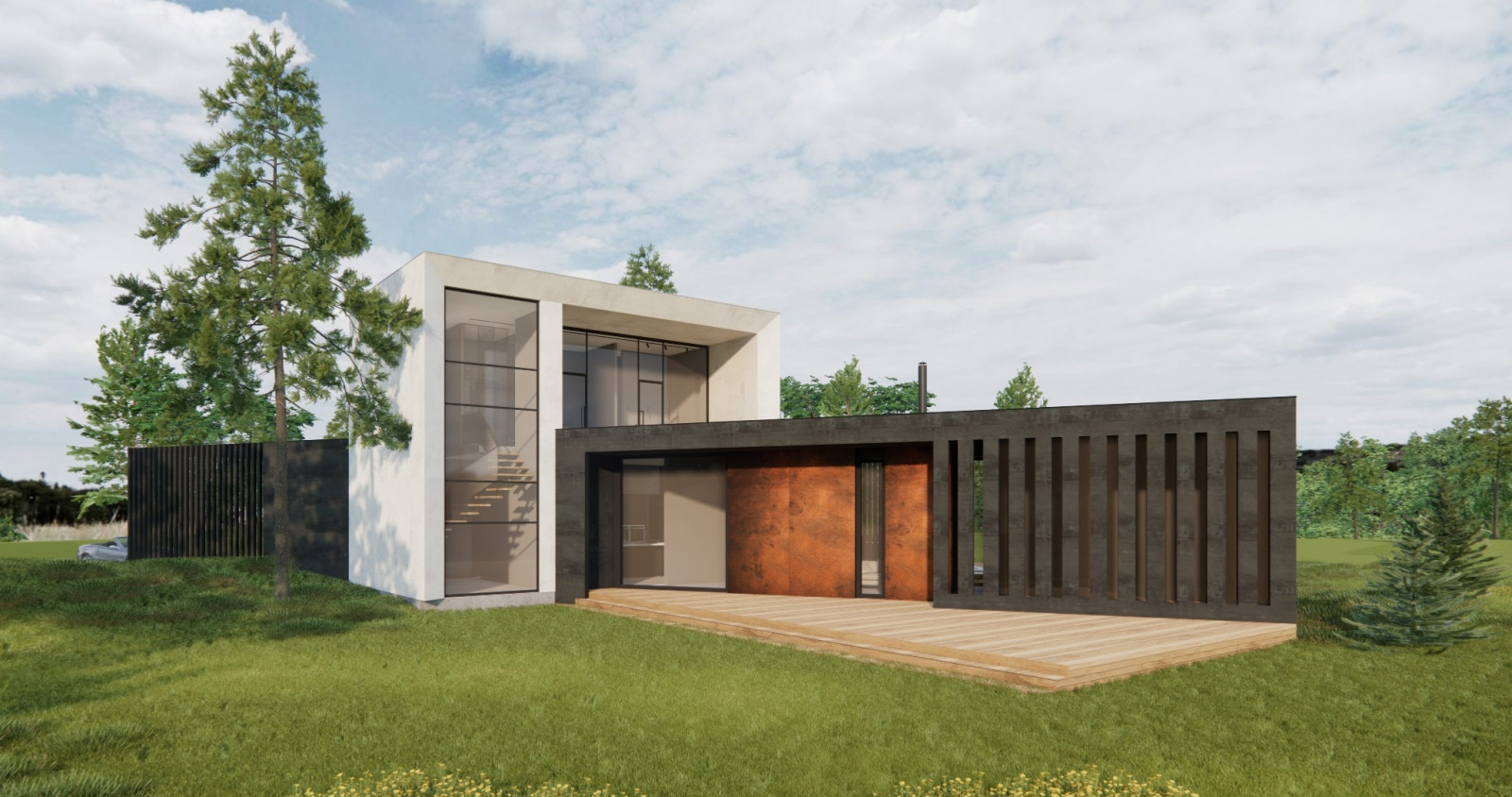 Обложка проекта: Жилой дом в поселке Медное озеро