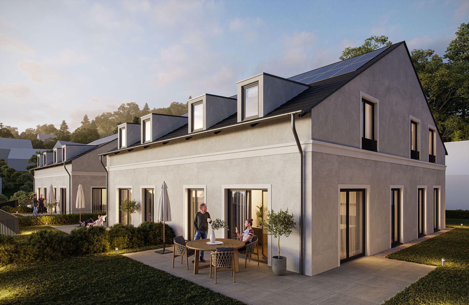 Mehrfamilienhaus mit Terrasse und Tiefgarage