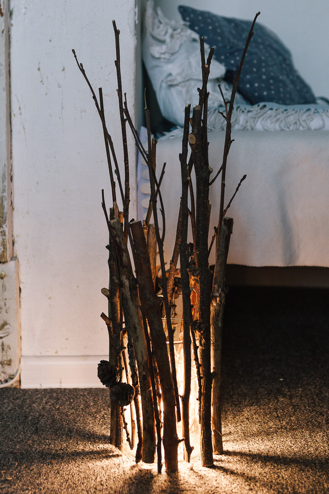 Своими руками: Светильник из веток