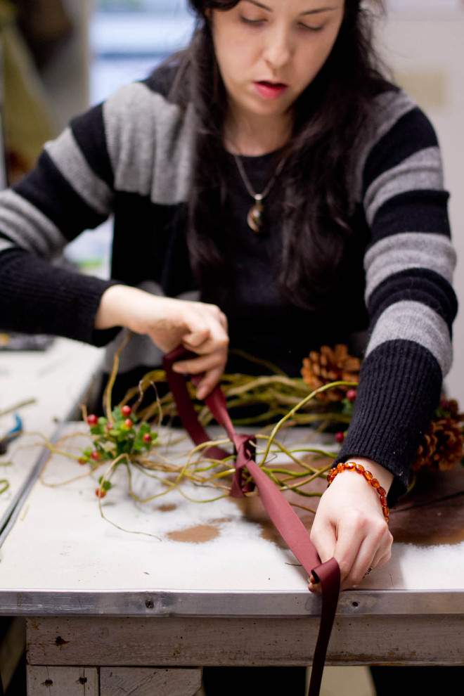 DIY: Как сделать рождественский венок на дверь своими руками