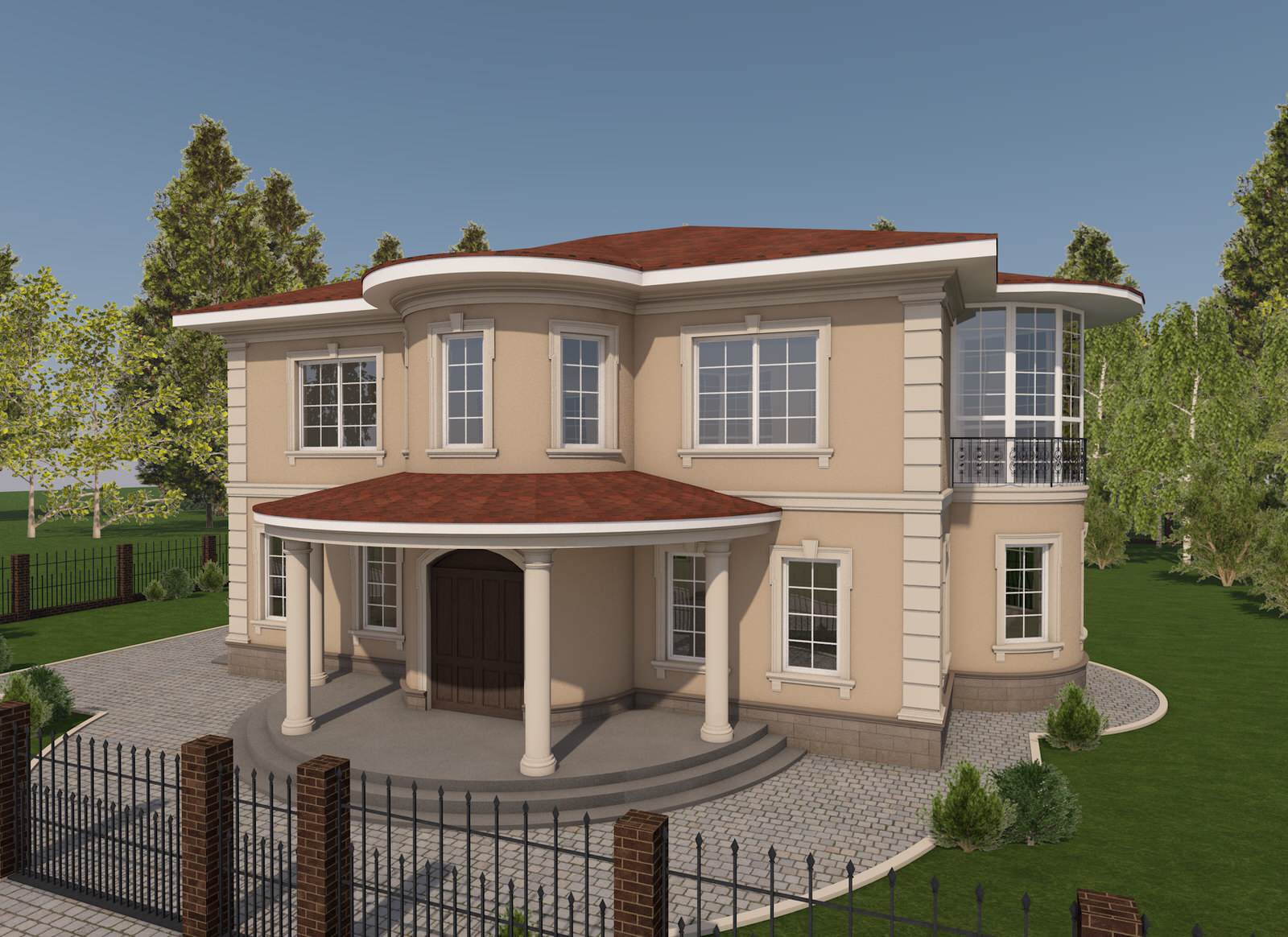 Дизайн фасадов загородных домов