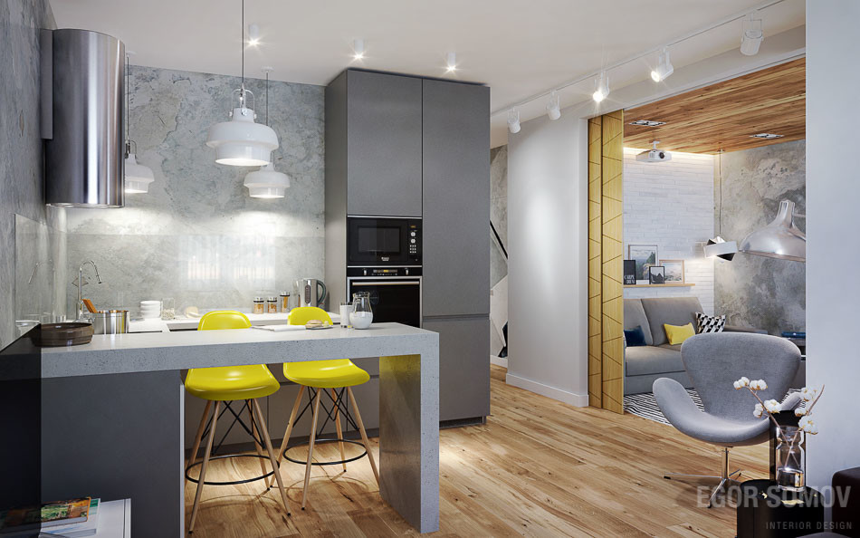 Интерьер в ЖК Лобачевский