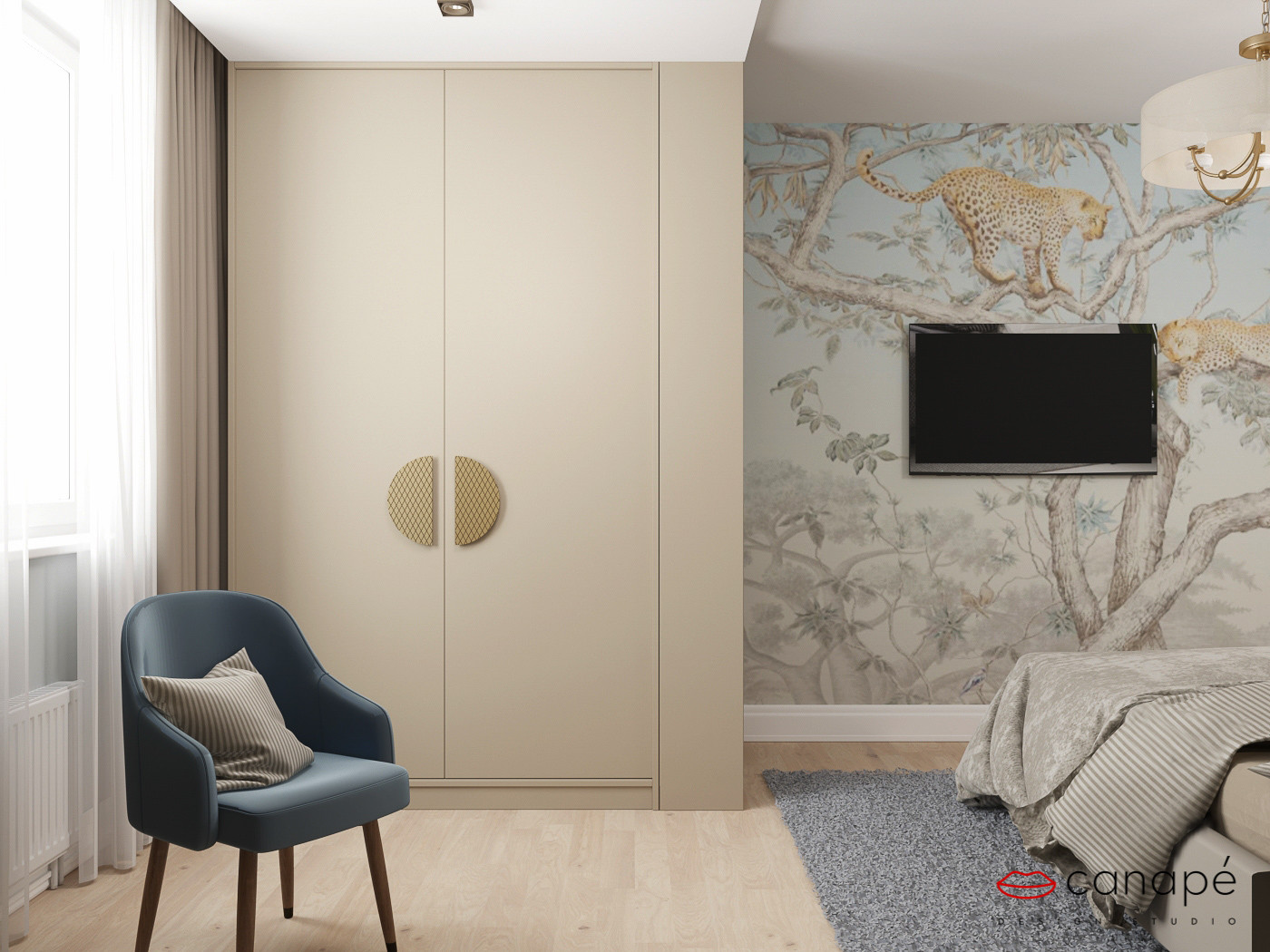 Нюансы синего и горчица