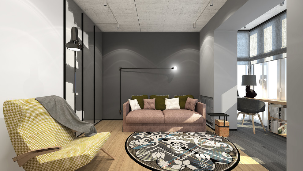 Жилая квартира для молодой пары без детей, 64 кв.м.