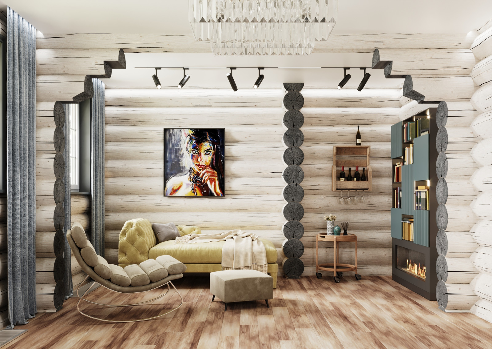 Бревенчатый дом в Подмосковье