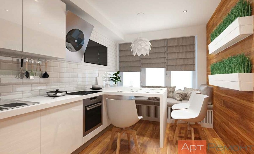 Дизайн-проект однокомнатной квартиры ул. Хорошевское Шоссе