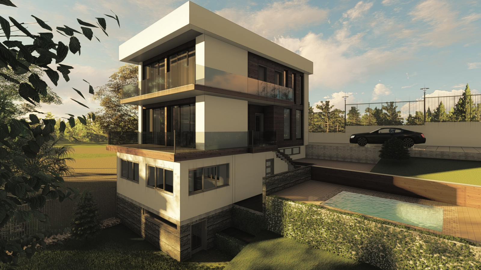 Проект реконструкции недостроенного дома (привязка к существующему цоколю).