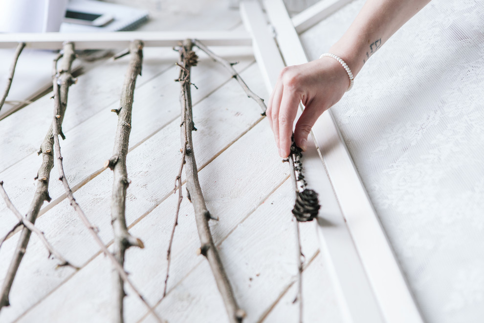 DIY: Лесной декор для скучной ширмы