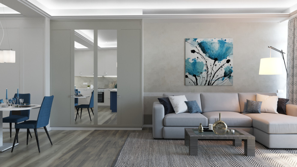 Обложка проекта: Дизайн проект квартиры 114 м2 в стиле "Неоклассика"