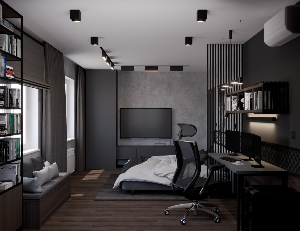 Дизайн проект квартиры в силе брутализм