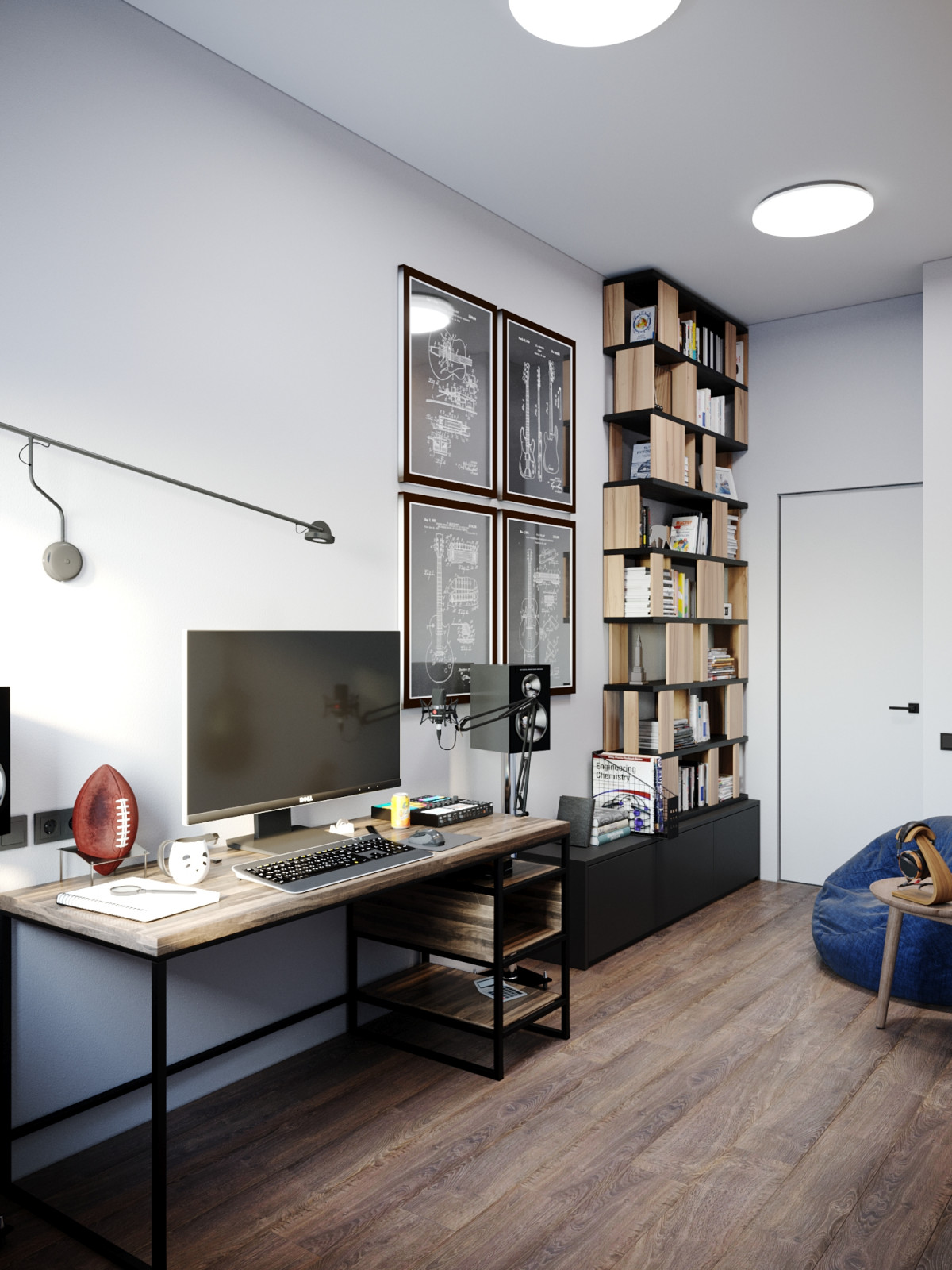 Квартира на Обводном. Кабинет.