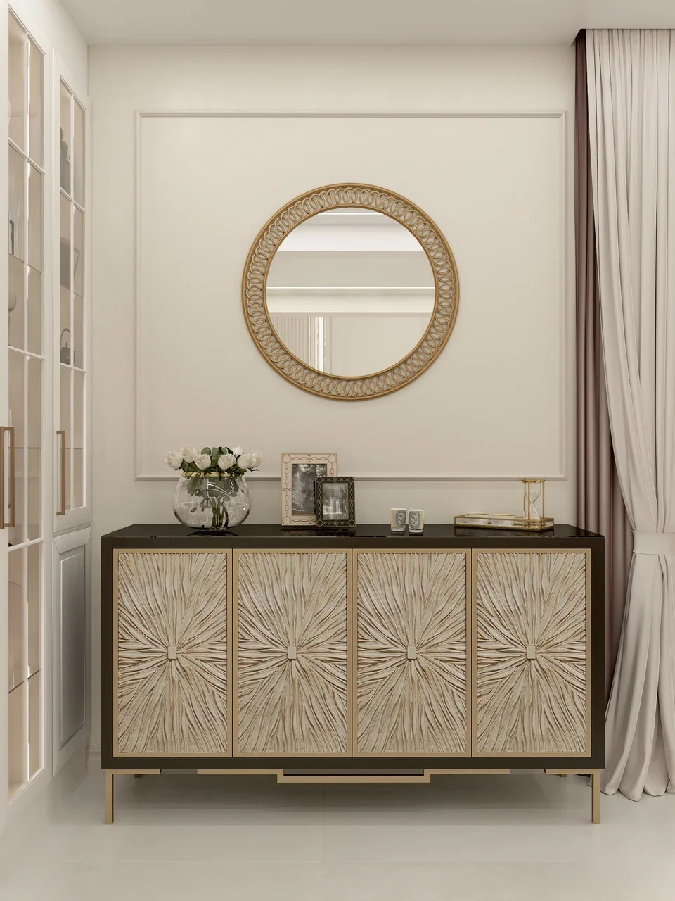 Частный дом, дизайн-проект неоклассика