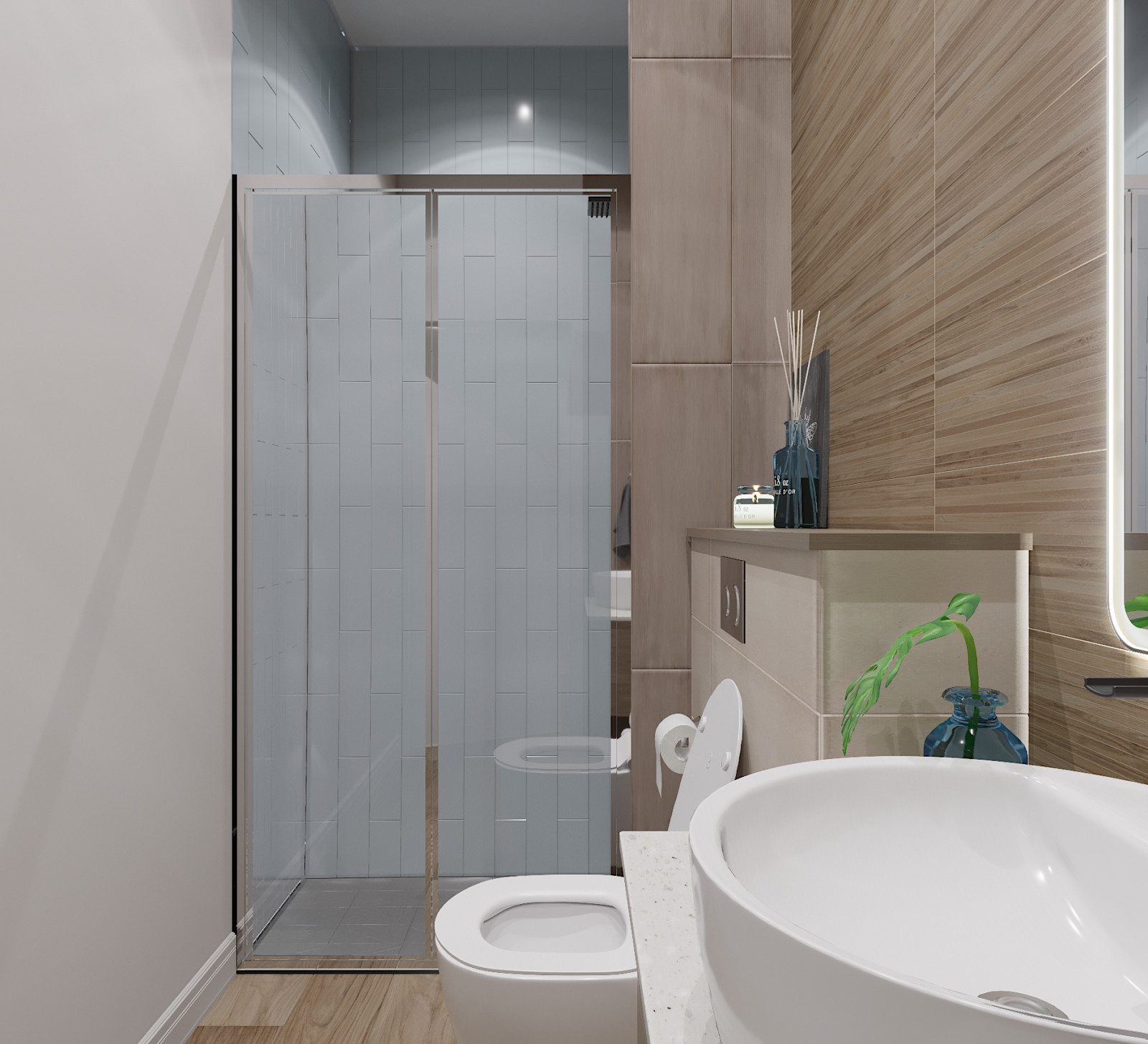 Дом в теплых оттенках