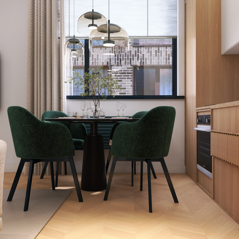 3 комнатная квартира в современном стиле для молодой семьи, Москва