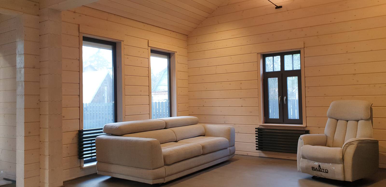 Одноэтажный дом из клееного бруса