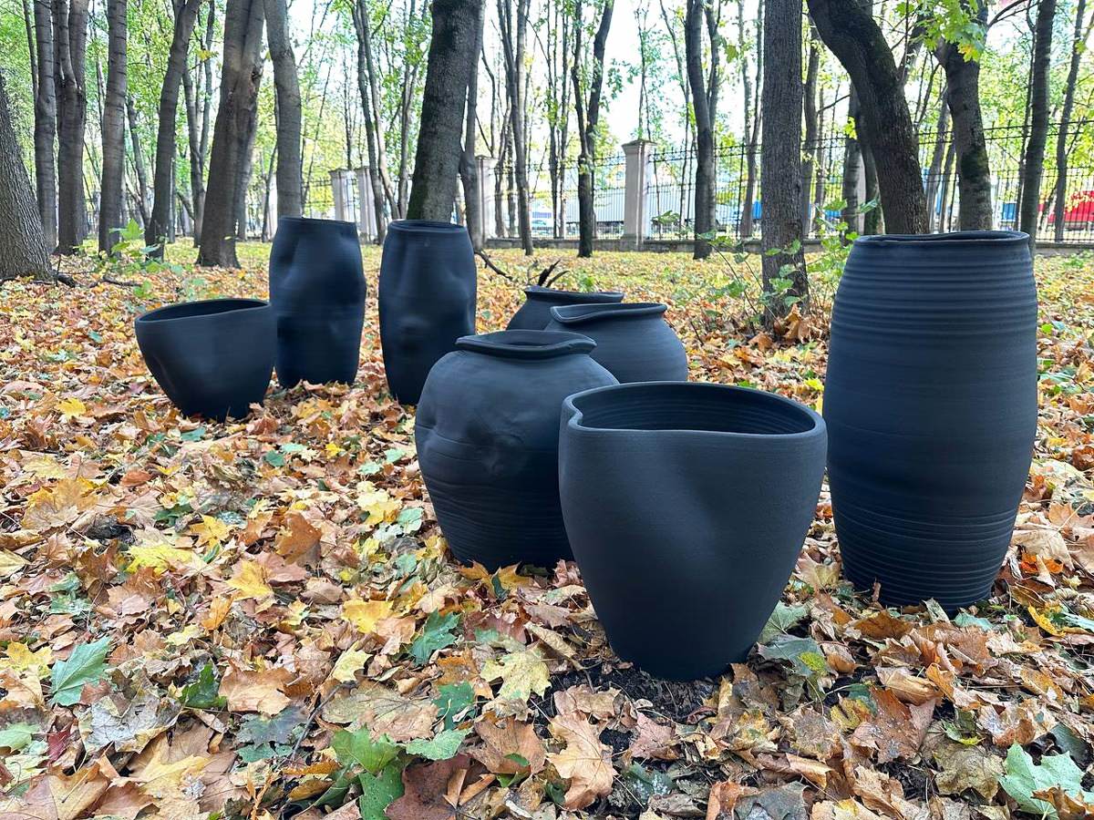 Большие керамические плафоны для ресторана «Реликт»