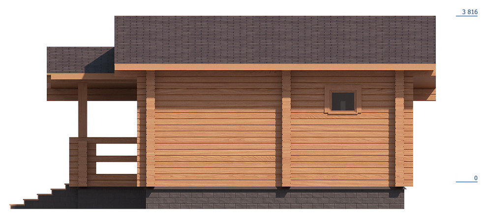 Обложка проекта: Баня из профилированного бруса "Куровское"