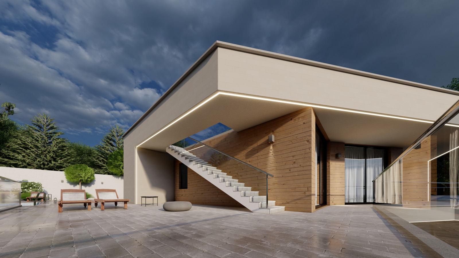 Проект Реконструкции Фасадов дома в современном стиле