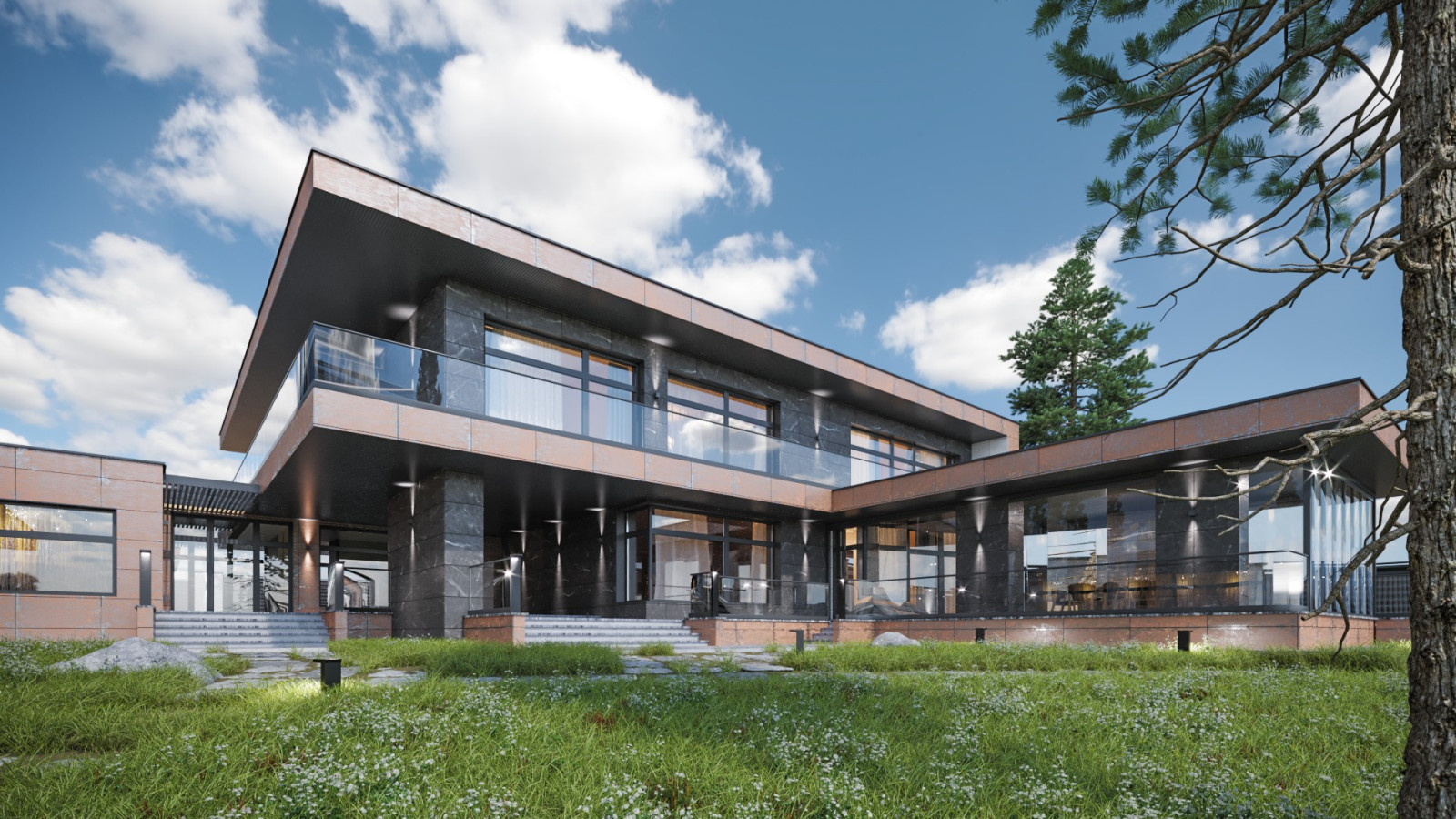 Обложка проекта: Современный дом на берегу Волги