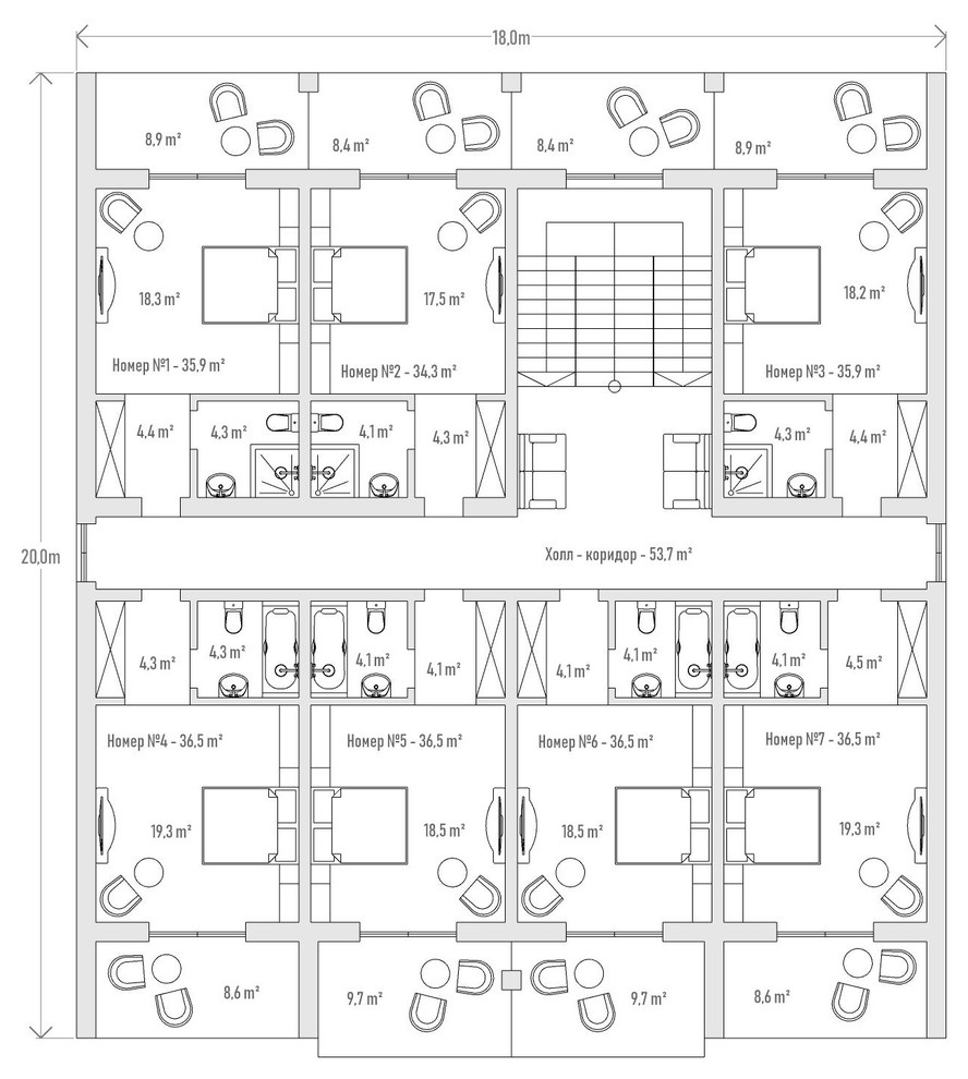 План 2 этажа