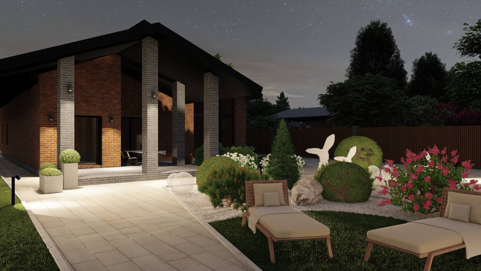 Обложка проекта: Ландшафтный дизайн 25 соток в д. Большая Ельня