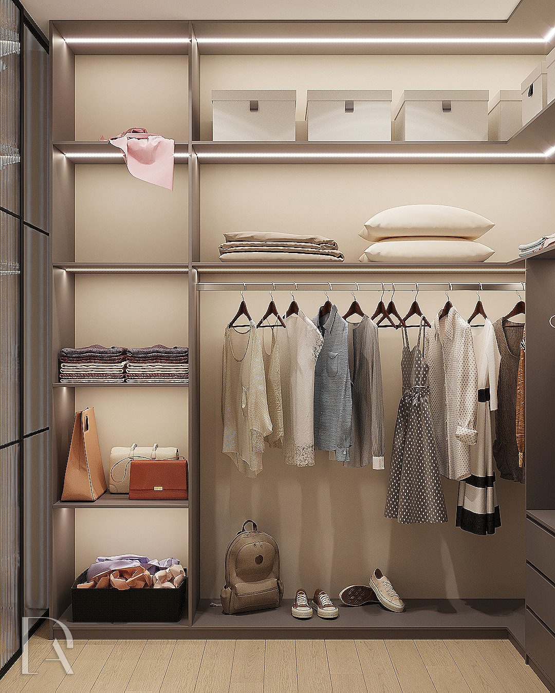 Гардеробная при детской 3,7 м2