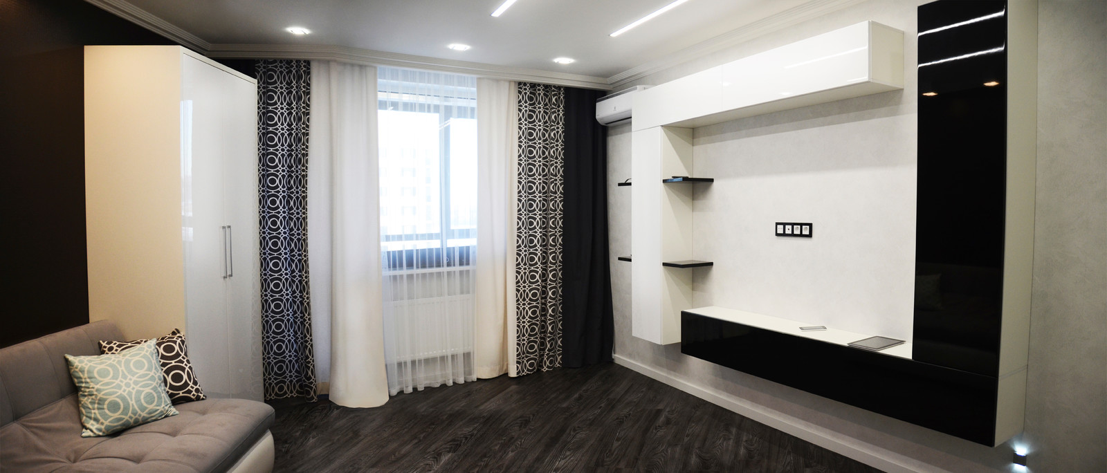 Черно-белый интерьер