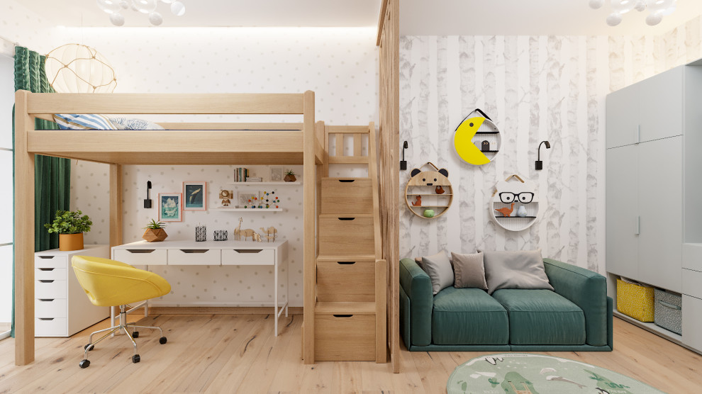 Дизайн-проект квартиры 100кв.м. для семьи из 4х человек в Северном парке