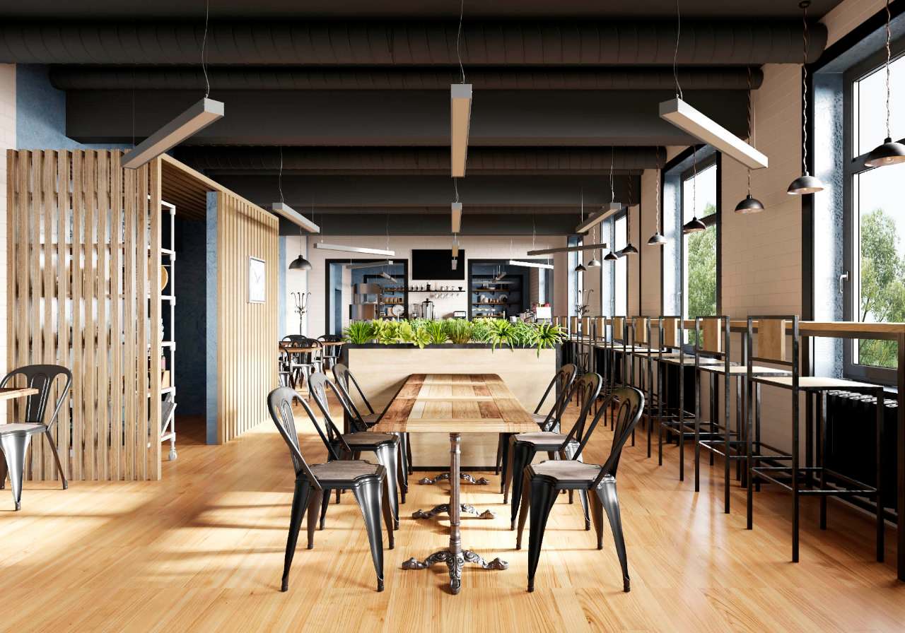 Кафе в стиле лофт