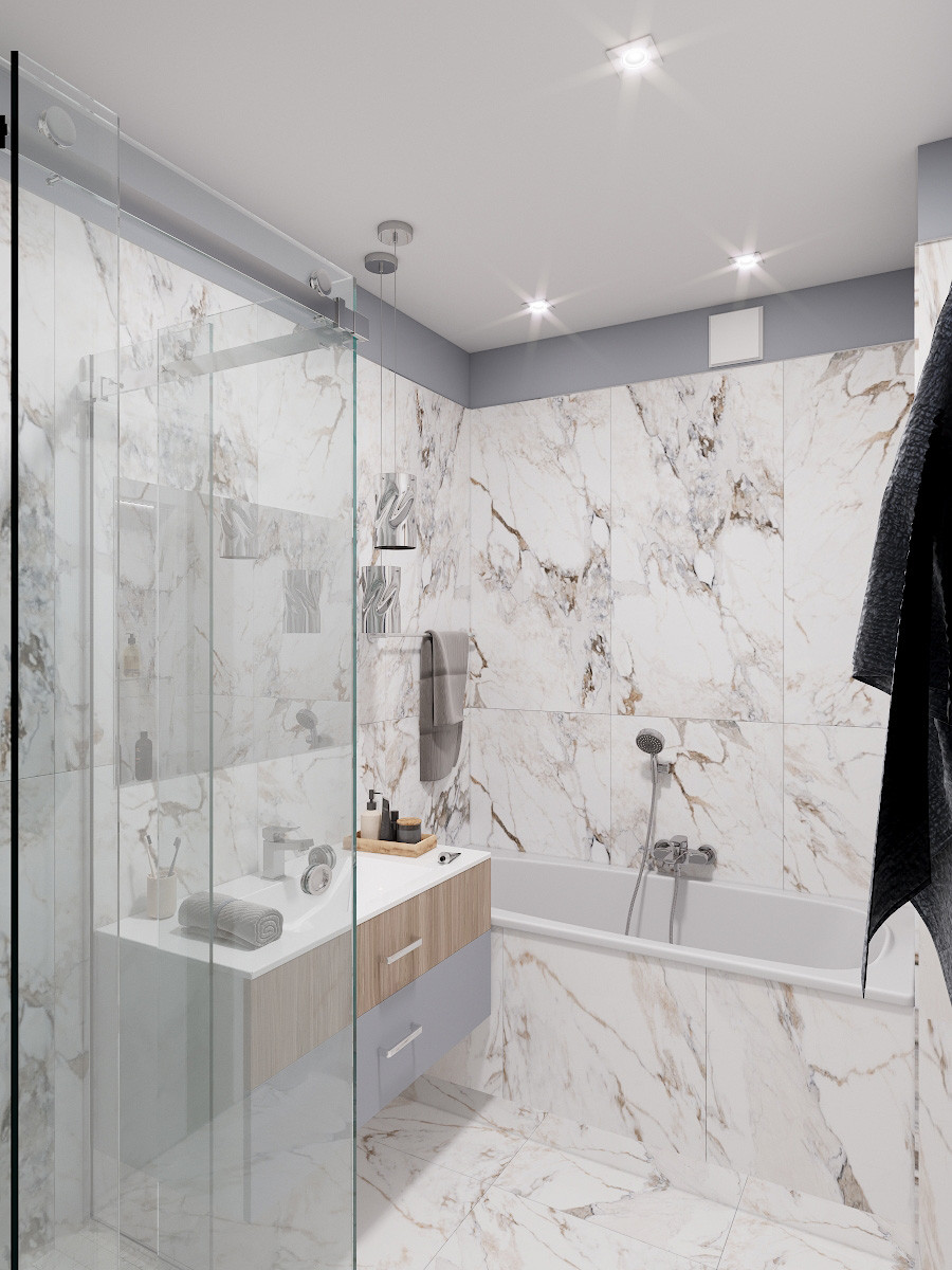 Обложка проекта: Трехкомнатная квартира в ЖК "Успенский"