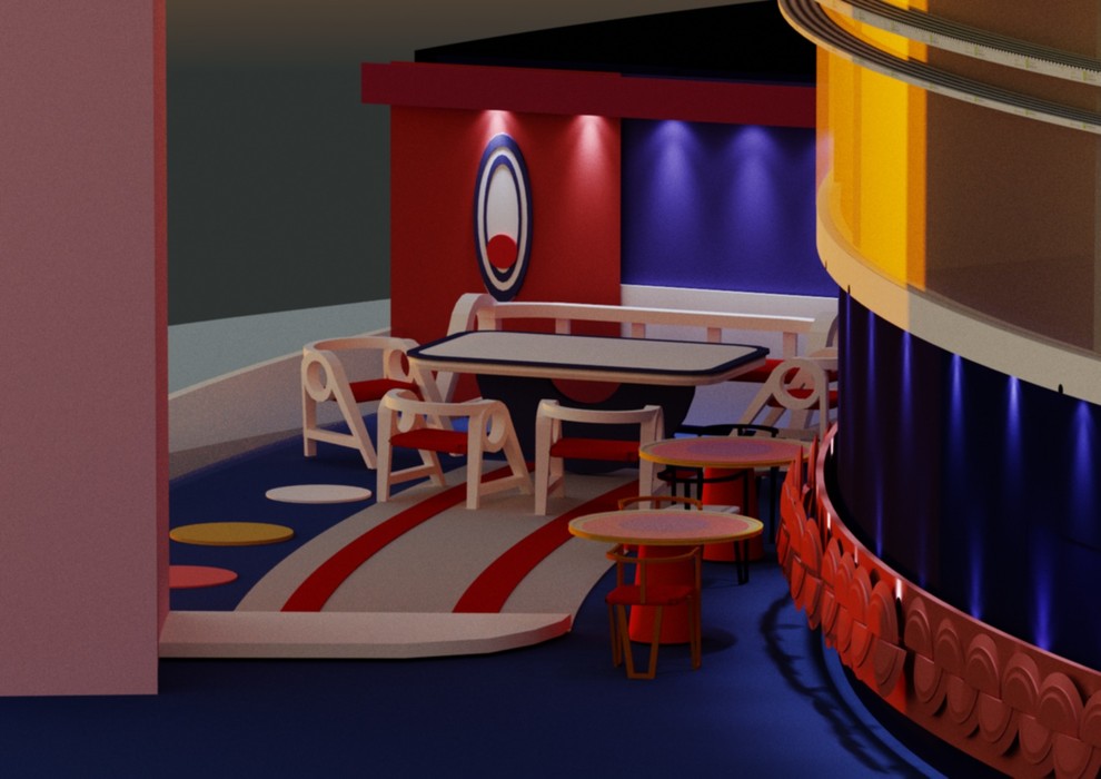 Дизайн-проект летнего кафе по мотивам работ художника.